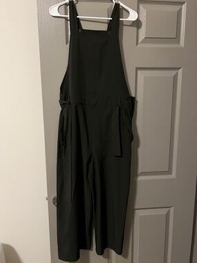 Prologue Black Wide-Leg Overall Jumpsuit with Waist Ties